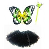 CTU17228-Black Green Butterfly Fairy Set